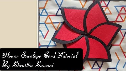 Flower Envelope Card Tutorial By Shrutika Sawant | Part of Explosion Box | Easy Paper Envelope