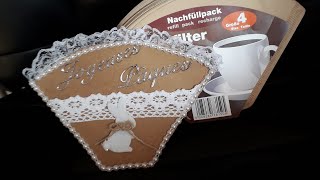 Tuto de Pâques : pochette recup (filtre a cafe)