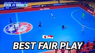 Momen Syauqi Saud Membuang Bola Saat Berhadapan Dengan Kiper Jepang | AFC Futsal Japan vs Indonesia
