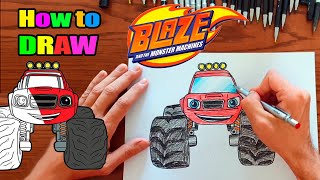 How to Draw BLAZE from Monster Machines - The BEST Easy Step By Step Guide