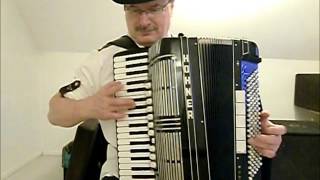 Video thumbnail of "Trompeten-Echo - auf dem Akkordeon"