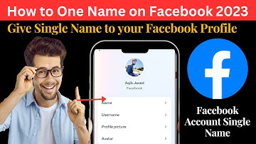 How to one name on facebook 2023 | How to one name on facebook 2023 new tutorial