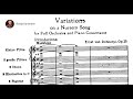 Ernst von Dohnányi - Variations on a Nursery Tune, Op. 25 (1914)