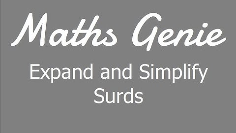 Surds Expand and Simplify