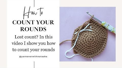 How to count rounds in amigurumi