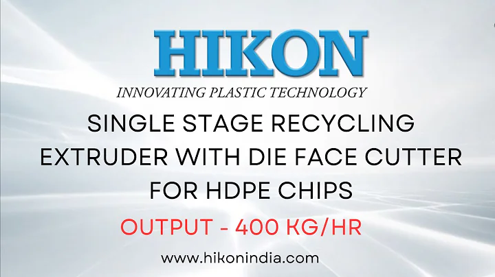 5th Consecutive, 400 Kg/Hr HDPE Scrap Recycling Extruder given to Adiva Polymers, Bhiwadi.