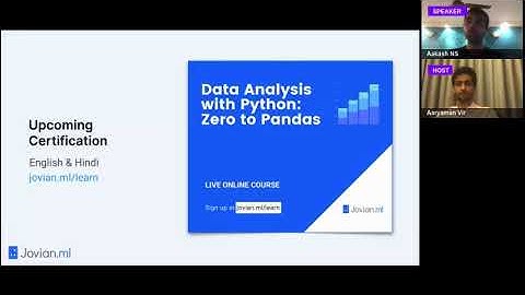 Using AI/ML with Account Aggregators: Masterclass by Aakash NS, Co-Founder, Jovian.ml