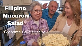 Filipino Macaroni Salad  Grandma Bella's Famous Recipe!