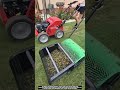 Cleaning garden leaves efficiently in backyard worktool manuallawnsweeper