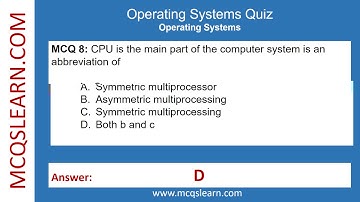 Operating Systems Quiz Questions Answers | Operating Systems Notes PDF | Class 12–9 Ch 5 Quiz | App