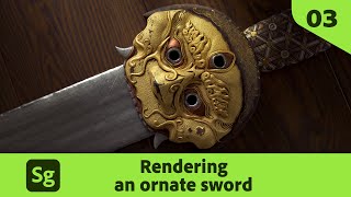 Rendering an Ornate Sword with Substance 3D Stager | Adobe Substance 3D