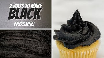 How to Make Black Frosting for Cakes, Cupcakes, and Cookies