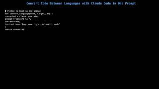I Converted 2000 Lines of Python to Rust in One Prompt