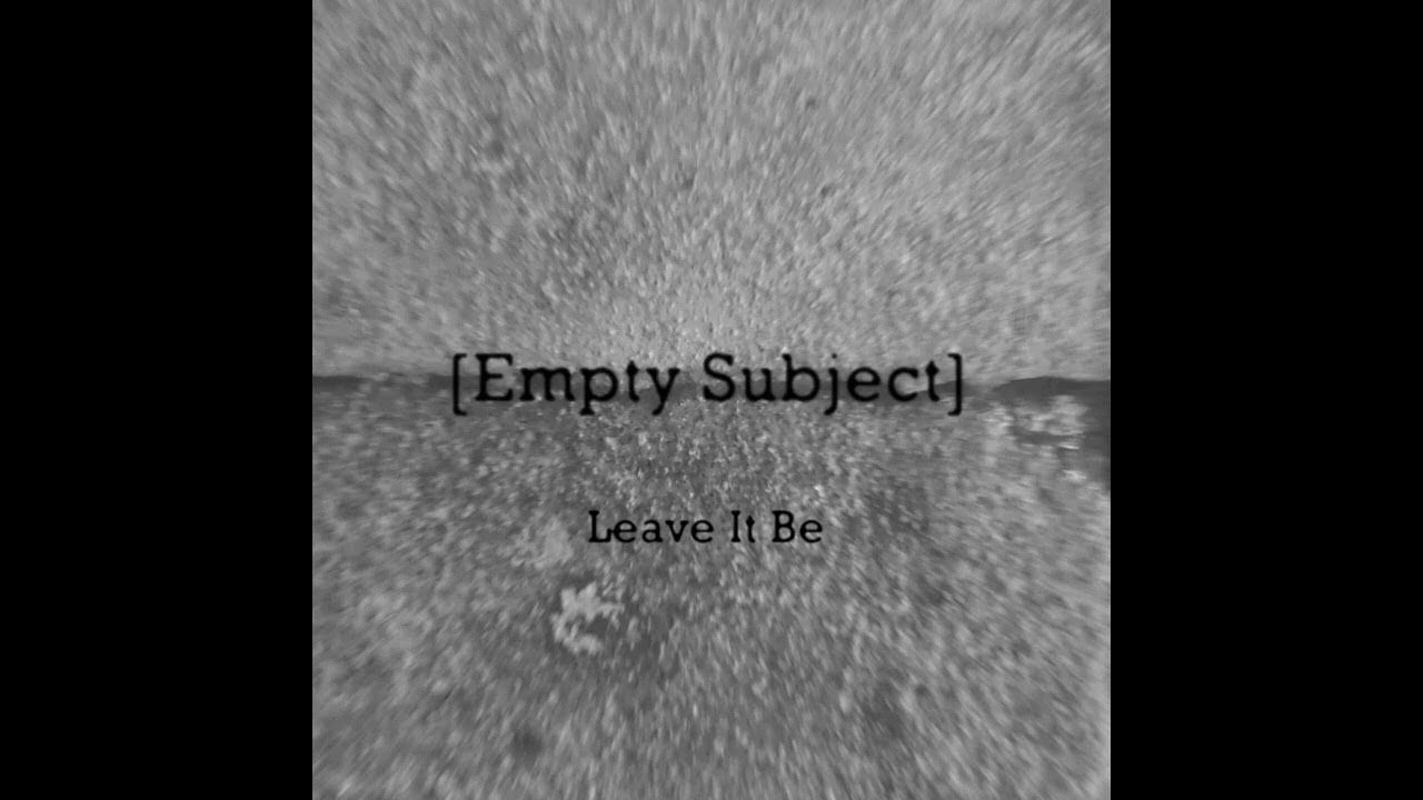 I know you know empty. I know you know empty