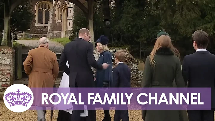 Royal Family arrive at St. Mary Magdalene Church