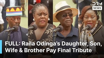 FULL SPEECHES: Raila Odinga’s Daughter, Son, Wife & Brother Pay Final Tributes at His Funeral | AP1B