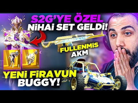 YENİ FİRAVUN NİHAİ SET GELDİ!!😮 KUTUDAN 8 SEVİYE OLARAK ÇIKAN YENİ AKM EFSANE!! | PUBG MOBILE