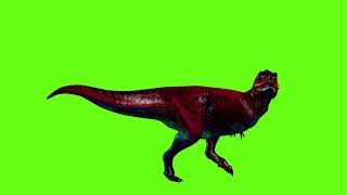 Green Screen Run Dinosaur Animation