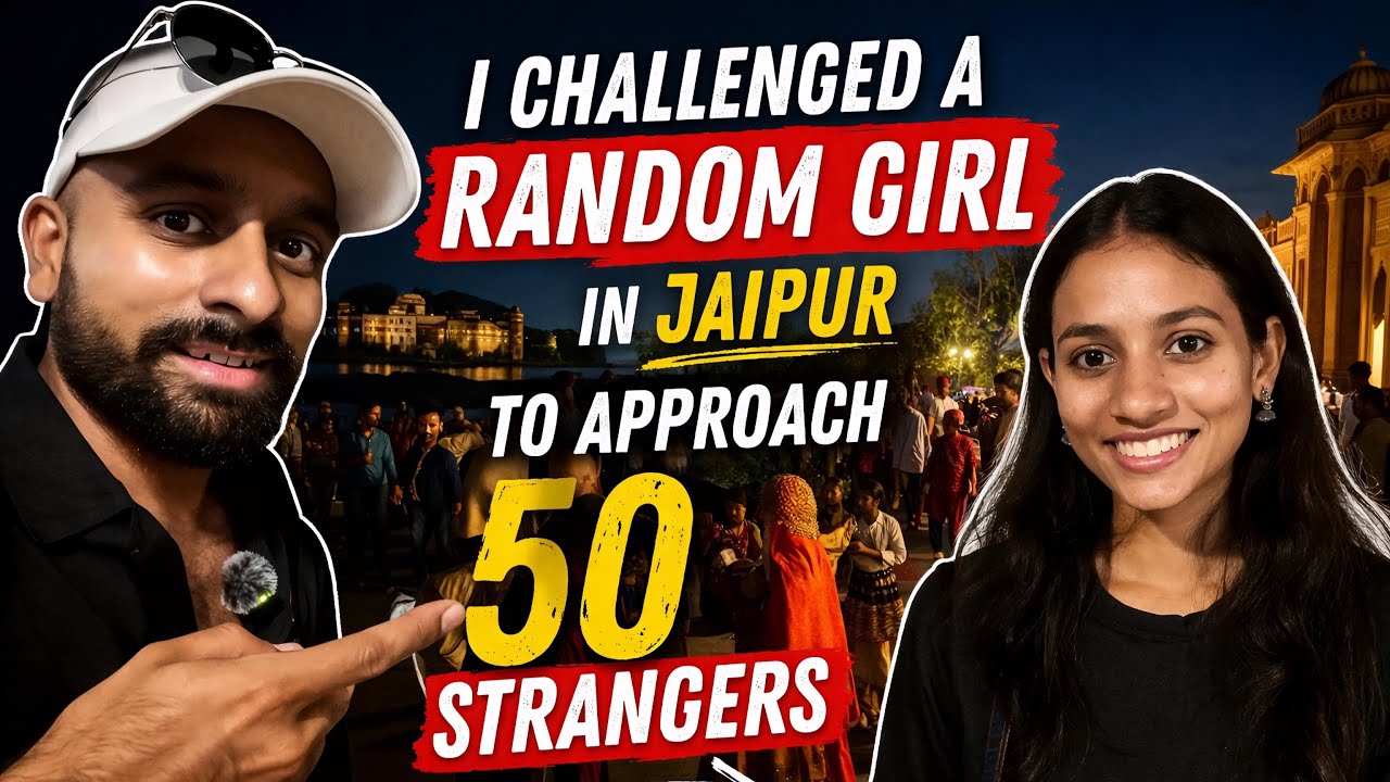 I Challenged a Random Girl to Approach 50 Strangers 😳 - YouTube