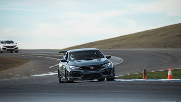 Thunderhill East Bypass Type R FK8 chassis lap record (1:57.14), 2 laps back to back under 1:58