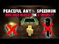 Minecraft PEACEFUL Any% Glitchless Speed Run (World Record Attempt)