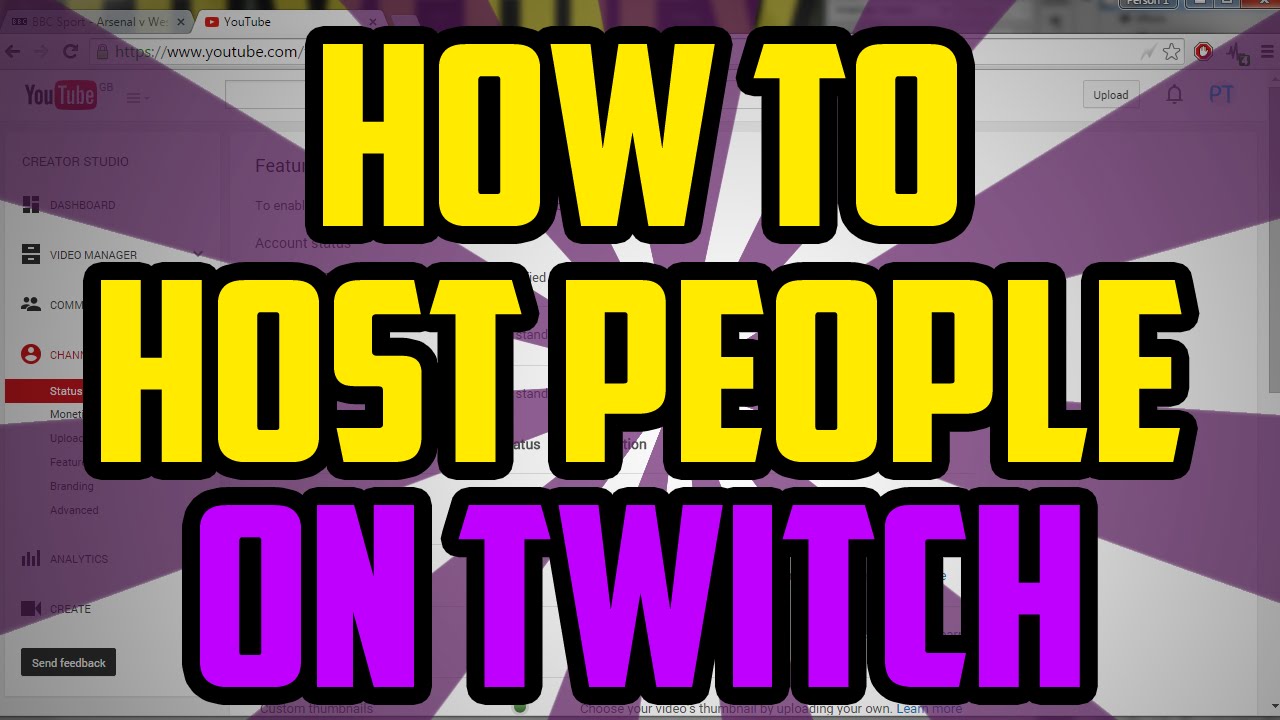 How To Host Unhost People On Twitch 17 Twitch How To Host Someone Tutorial Youtube