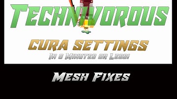 Cura Settings in 5 Minutes or Less! 11.0 - Mesh Fixes
