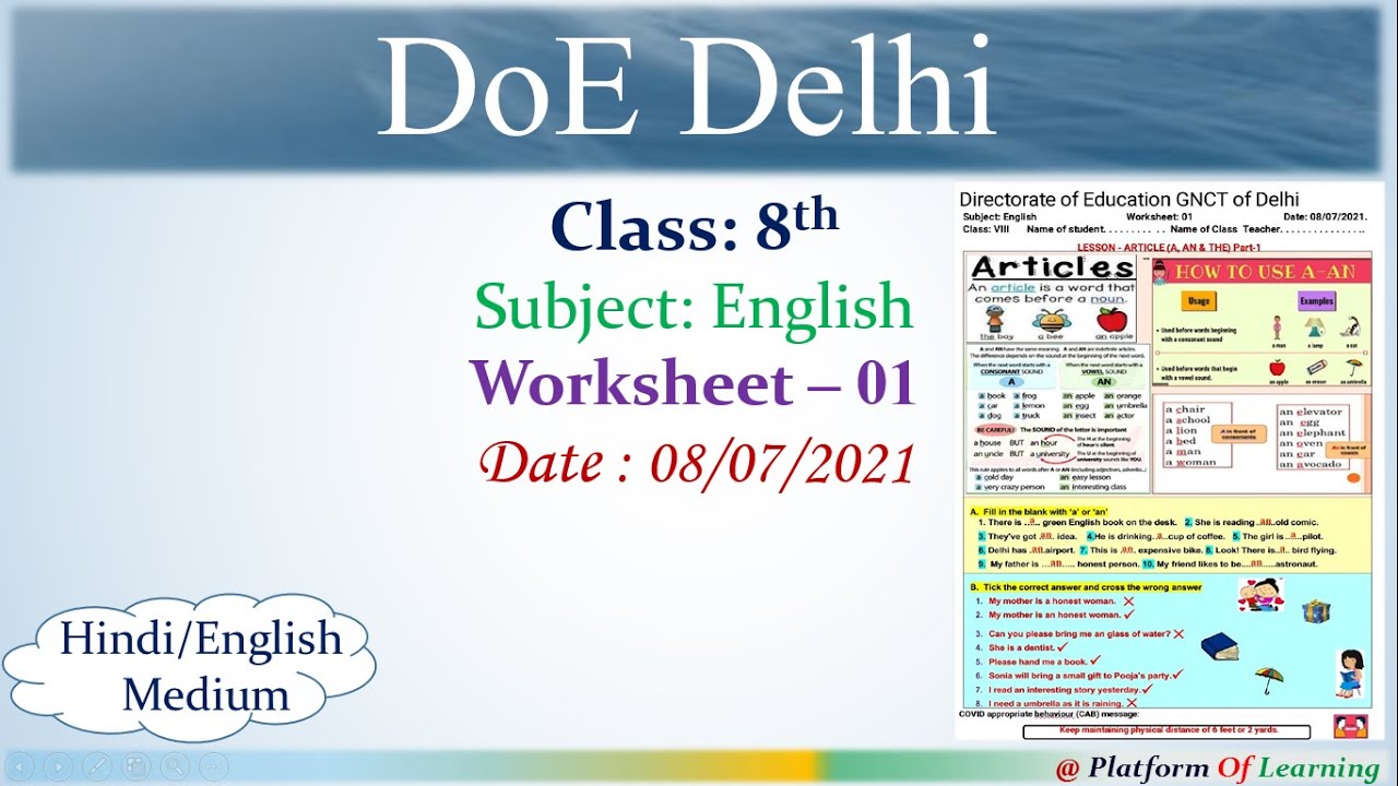 class-8-english-worksheet-1-thursday-8-july-2021-doe-delhi-worksheet-youtube