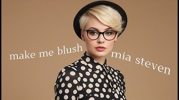 MAKE ME BLUSH | Mia Steven (AI Indie Pop Love Song & Lyric Music Video) #musicchannel #newsingle