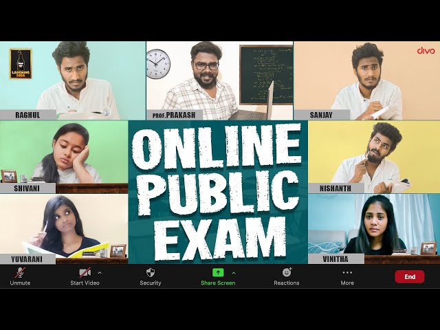 Online Public Exam Leelaigal | Ft. Veyilon Prakash | Laughing Soda class=