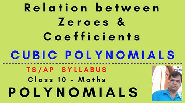 Relationship between Zeroes and Coefficients of a Cubic Polynomial