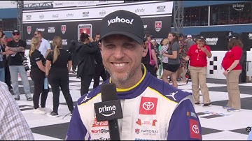 Denny Hamlin Joins The NASCAR on Prime Post-Race Show After Win At Michigan | Prime Video