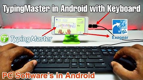 TypingMaster in Android with Physical Keyboard Fully working Software in Android using Exagear