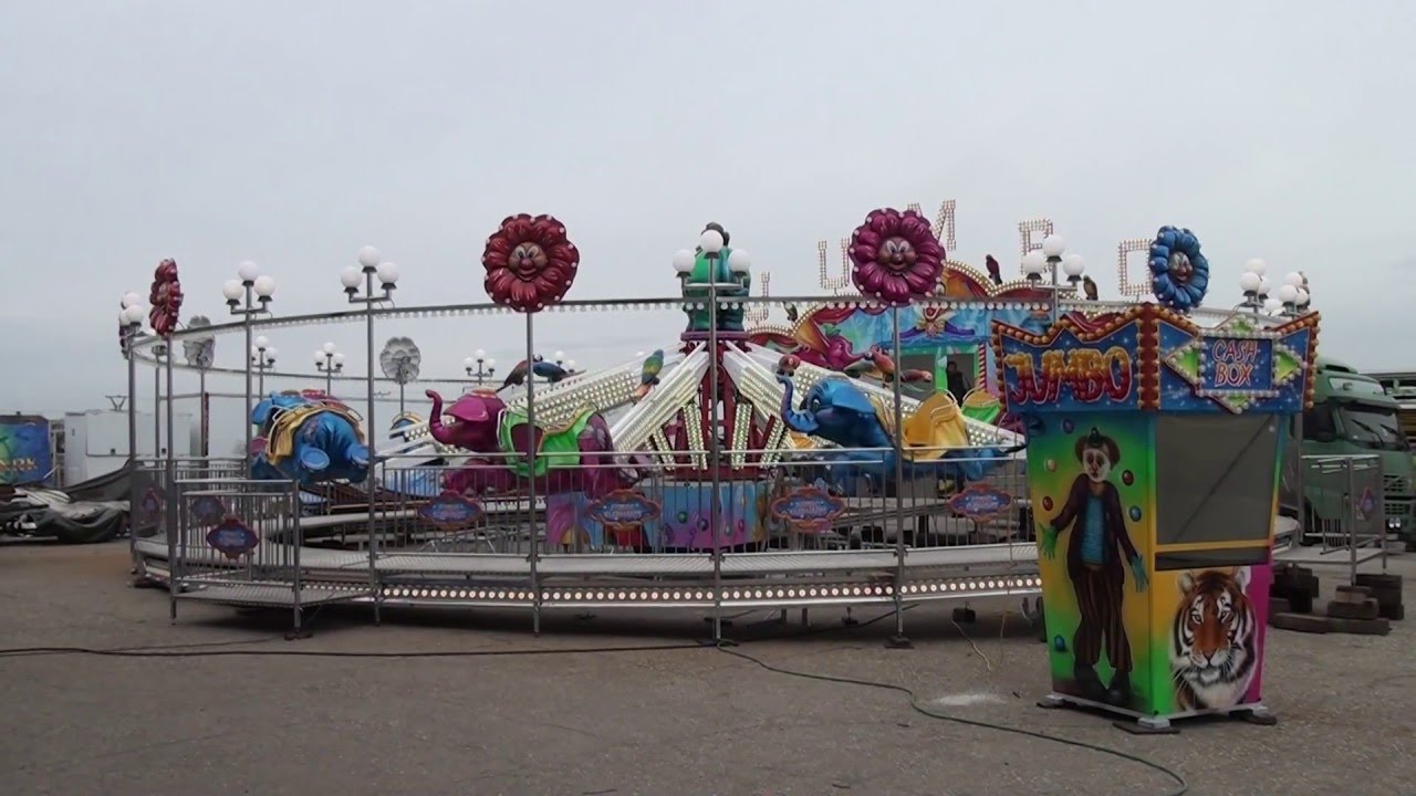 Flying Elephants NEW Design by LunaPark Rides YouTube