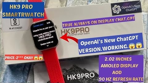 HK9 Pro Gen-2 CHAT GPT || 90HZ Refresh Rate ✓ || With 2.12" Amoled Display|| Sensor Working, Games 🎮