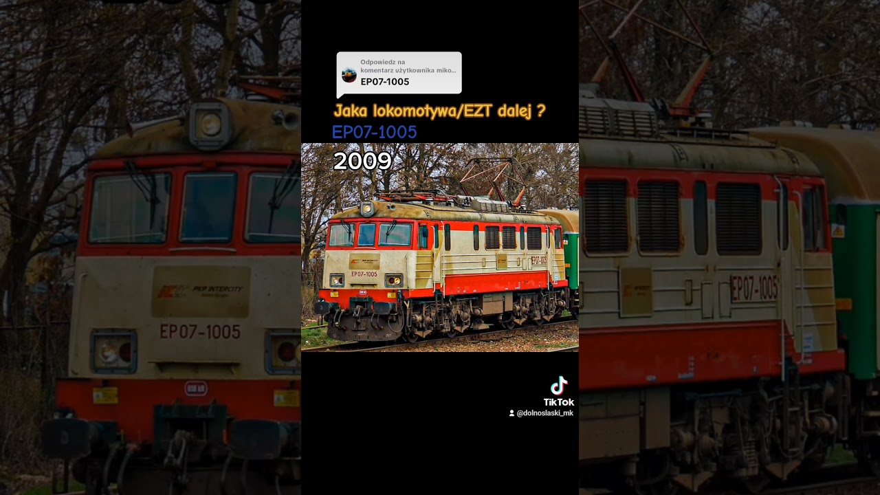 Historia lokomotywy EP07-1005 PKP Intercity 