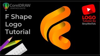 F Shape Logo Design | Coreldraw Tutorial | Simplified Tuts