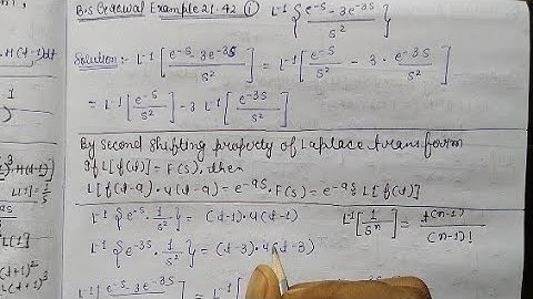 Example:-21.42 Question number:-01 and 02  B.S Grewal Laplace transform || Unit step function