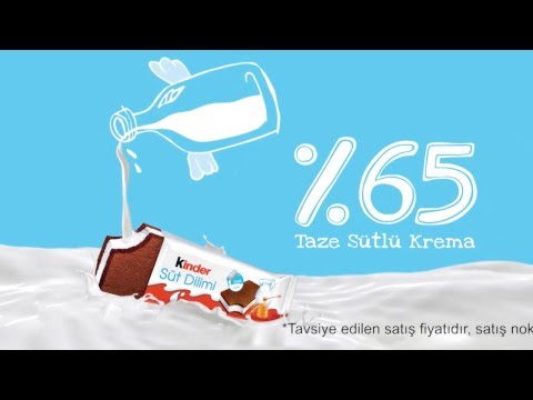 %65 Taze Sütlü Kremasıyla Enfes Kinder Süt Dilimi