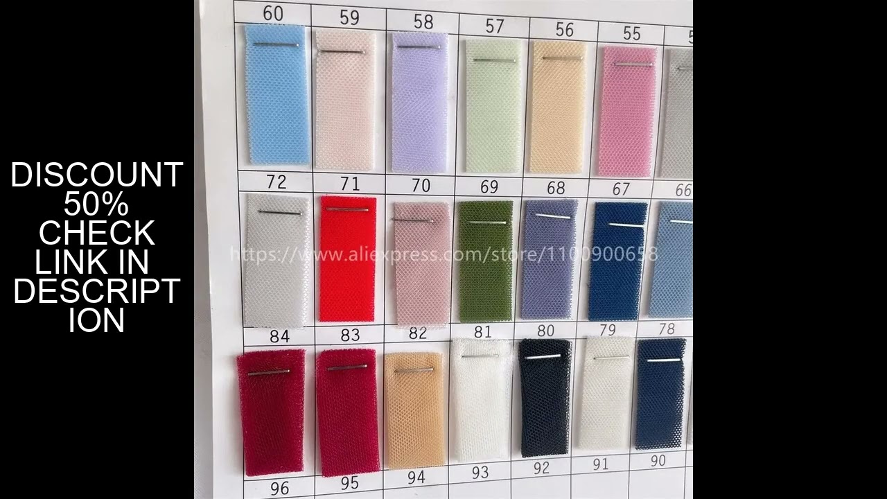 95 Color 6420 Hexagonal Mesh Soft Tulle  Mesh Fabric  Wedding Dress Skirt  Wedding Decoration Clothi