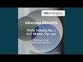 Clarinet sonata no 1 in f minor op 120 no 1 version for viola  piano  ii andante un