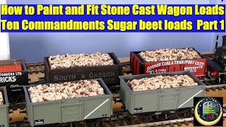 How to Paint and Fit Stone Cast Wagon Loads | Ten Commandments | Part 1