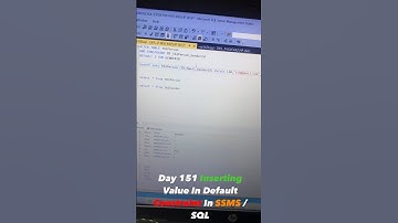 sql tutorial for begineers #shorts #bca #ssms default constraint value #defaultconstraint