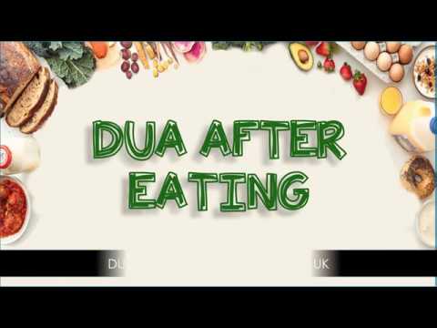 Dua After Eating   How to Thank Allah for the food and drink provided   Word by Word