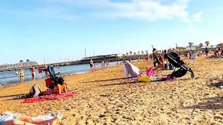 Must See 😎 Patacona Beach | 4K Beach Walk Spain October 2023 | Valencia Beaches