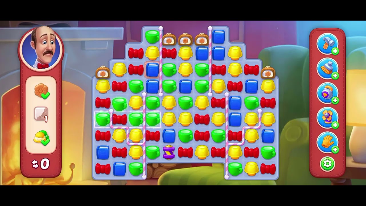 HOMESCAPES GAMEPLAY PALING MUDAH || SUPER RAINBOWBALL SELALU MENOLONG 