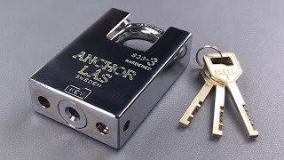 [959] Swedish Anchor Lås 833-3 Padlock Picked and Gutted