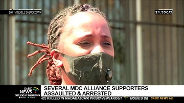 Supporters of arrested Zimbabwean opposition politician assaulted and arrested