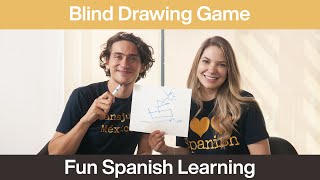 Blind Drawing Game: Hilarious Spanish Learning Challenge