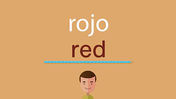 ¿Cómo se llama el color rojo inglés?